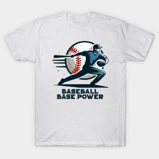 baseball base power T-Shirt